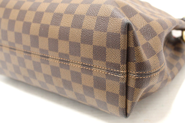 Louis Vuitton Damier Ebene Canvas Graceful PM Tote Shoulder Bag