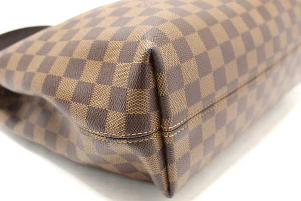 Louis Vuitton Damier Ebene Canvas Graceful PM Tote Shoulder Bag