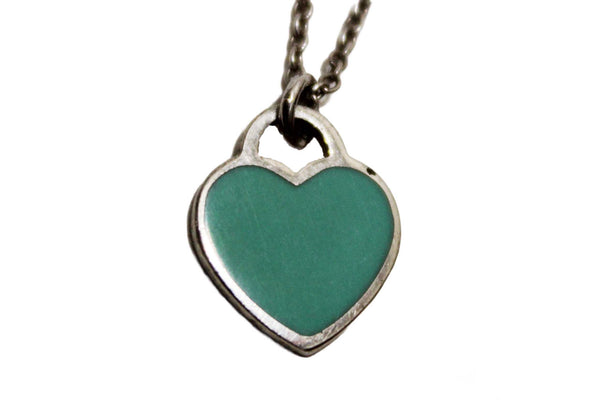 Tiffany & Co. Sterling Silver Return to Tiffany Blue Double Heart Tag Pendant Necklace