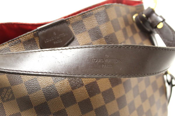 Louis Vuitton Damier Ebene Canvas Graceful PM Tote Shoulder Bag