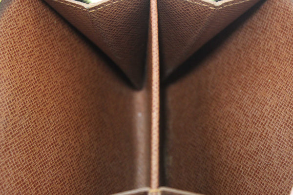 Louis Vuitton Classic Monogram Canvas Medium Compact Wallet
