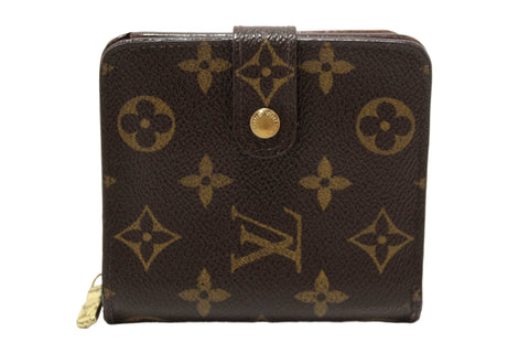 Louis Vuitton Classic Monogram Canvas Medium Compact Wallet