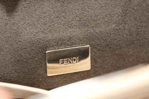 Fendi Pink Shearling and Leather Micro Peekaboo Bag