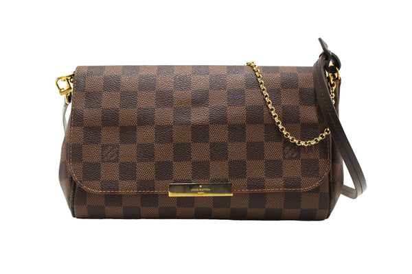 Louis Vuitton Damier Ebene Favorite MM Crossbody Messenger Bag