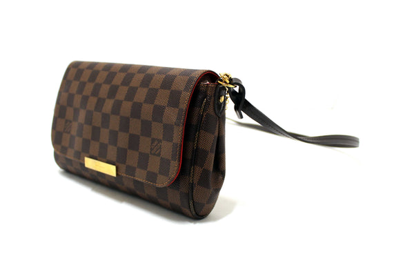 Louis Vuitton Damier Ebene Favorite MM Crossbody Messenger Bag