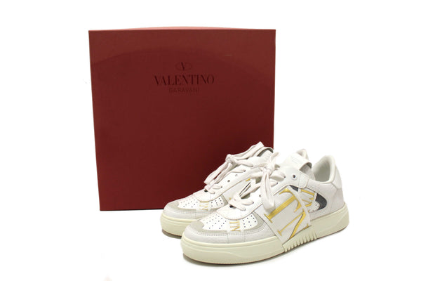 New Valentino Garavani White Leather VL7N Sneakers Shoes Size 37