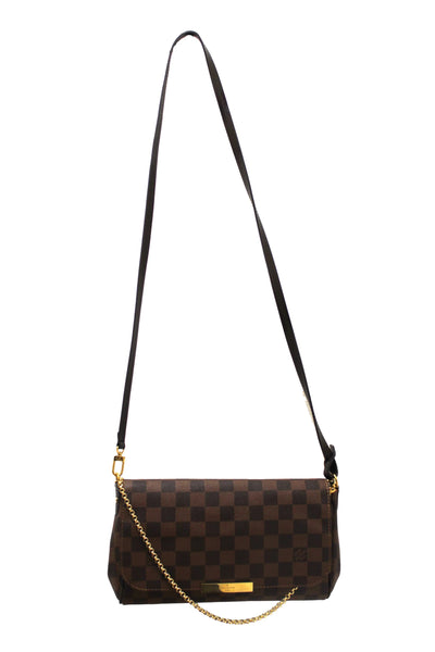 Louis Vuitton Damier Ebene Favorite MM Crossbody Messenger Bag