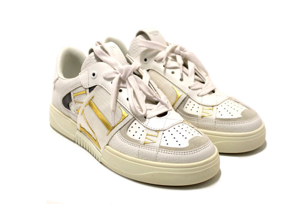 New Valentino Garavani White Leather VL7N Sneakers Shoes Size 37