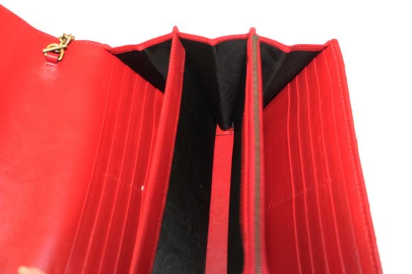 Gucci Red Marmont Matelassé Chevron Leather Mini Bag