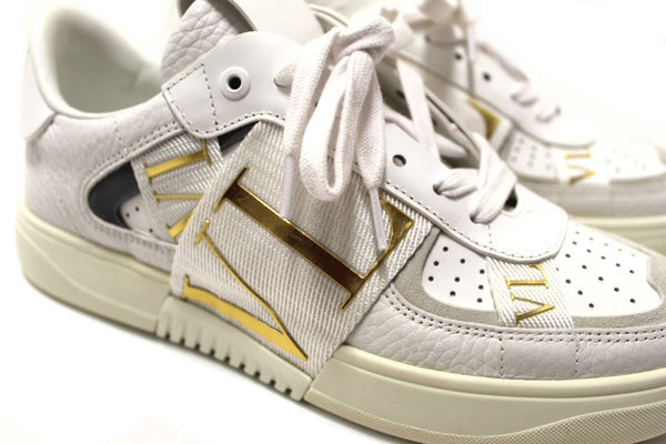 New Valentino Garavani White Leather VL7N Sneakers Shoes Size 37