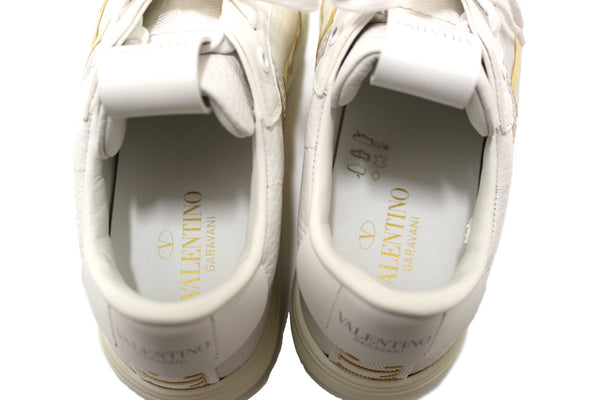 New Valentino Garavani White Leather VL7N Sneakers Shoes Size 37