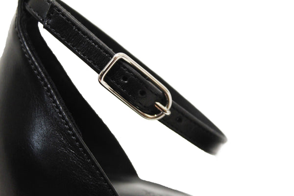 NEW Hermes Black Calfskin Leather Joy 70 High Heel Sandal Size 36.5