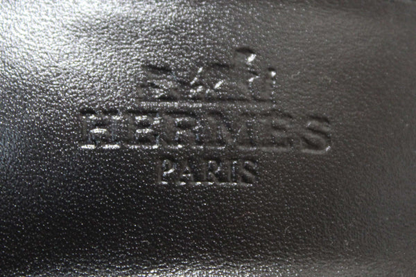 NEW Hermes Black Calfskin Leather Joy 70 High Heel Sandal Size 36.5