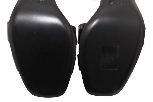 NEW Hermes Black Calfskin Leather Joy 70 High Heel Sandal Size 36.5