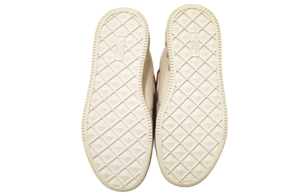 New Valentino Garavani White Leather One Stud Low Top Sneakers Shoes Size 36.5