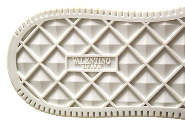 New Valentino Garavani White Leather One Stud Low Top Sneakers Shoes Size 36.5