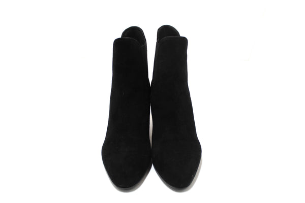 Valentino Black Suede Leather Ankle Boots Shoes Size 37