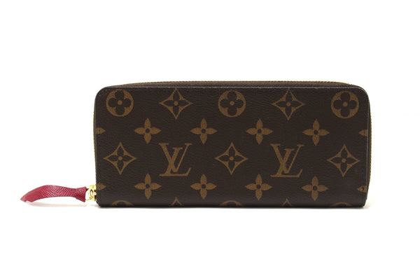 Louis Vuitton Classic Monogram Fuchsia Clemence Wallet