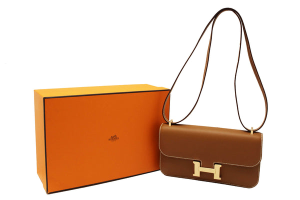 NEW Hermes Gold Epsom Constance Elan Bag Brand