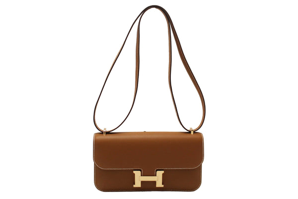 NEW Hermes Gold Epsom Constance Elan Bag Brand