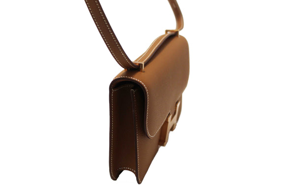 NEW Hermes Gold Epsom Constance Elan Bag Brand