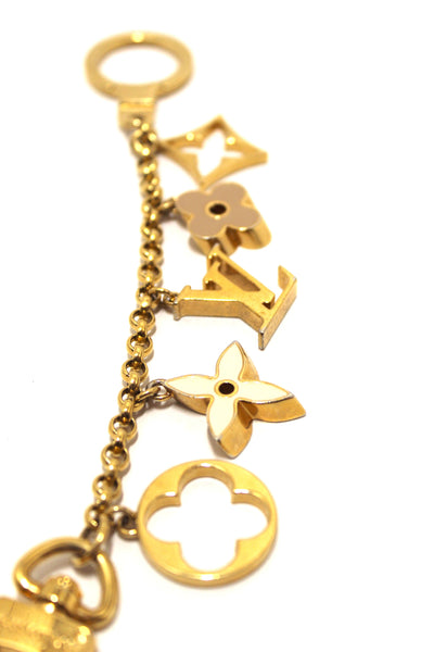 louis vuitton fleur de monogram bag charm chain | Shop Now at Italystation.com