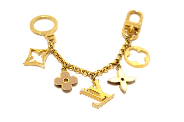 louis vuitton fleur de monogram bag charm chain | Shop Now at Italystation.com