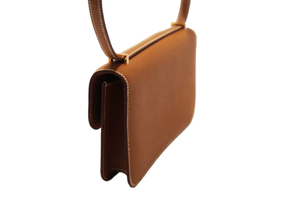 NEW Hermes Gold Epsom Constance Elan Bag Brand
