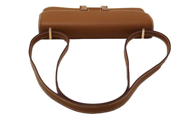 NEW Hermes Gold Epsom Constance Elan Bag Brand