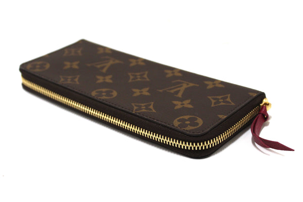 Louis Vuitton Classic Monogram Fuchsia Clemence Wallet