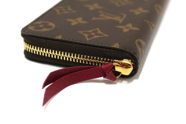 Louis Vuitton Classic Monogram Fuchsia Clemence Wallet