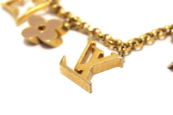 louis vuitton fleur de monogram bag charm chain | Shop Now at Italystation.com