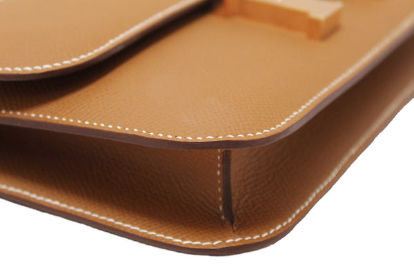 NEW Hermes Gold Epsom Constance Elan Bag Brand