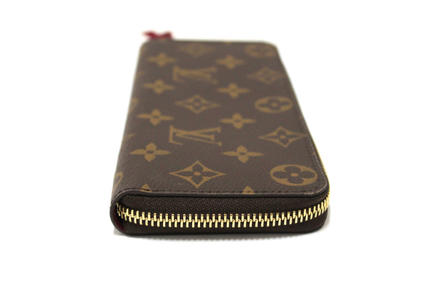 Louis Vuitton Classic Monogram Fuchsia Clemence Wallet