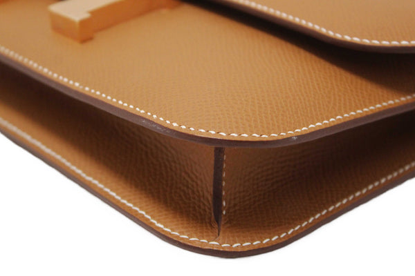 NEW Hermes Gold Epsom Constance Elan Bag Brand