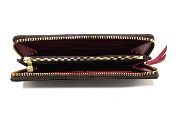 Louis Vuitton Classic Monogram Fuchsia Clemence Wallet