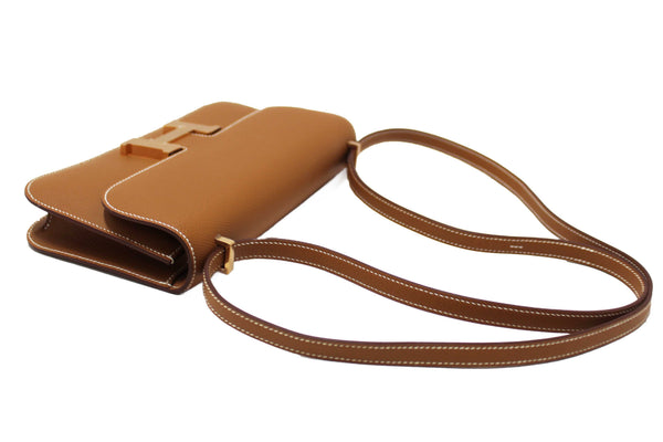 NEW Hermes Gold Epsom Constance Elan Bag Brand