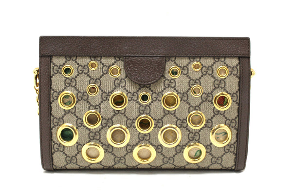 Gucci GG Supreme Eyelet Ophidia Small Chain Shoulder Bag