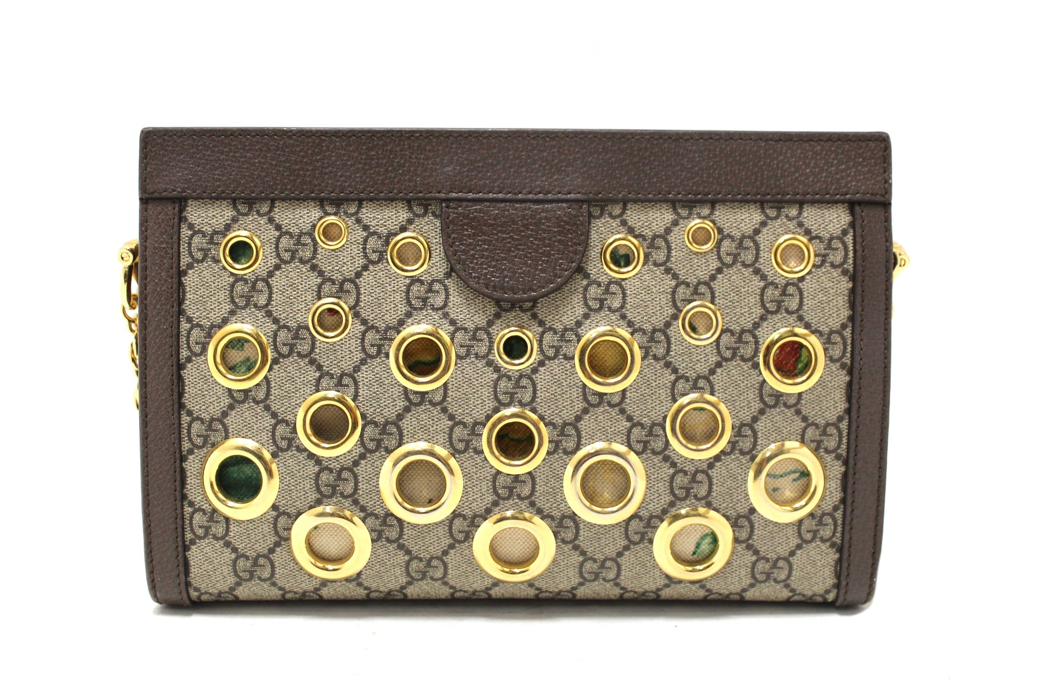 Gucci GG Supreme Eyelet Ophidia Small Chain Shoulder Bag – Italy