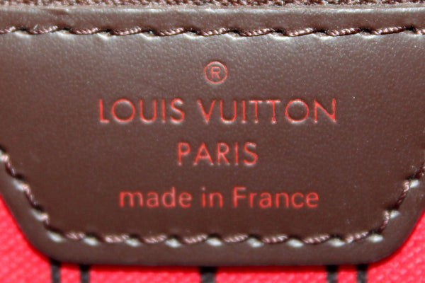 Louis Vuitton Damier Ebene Canvas Neverfull PM Shoulder Tote Bag