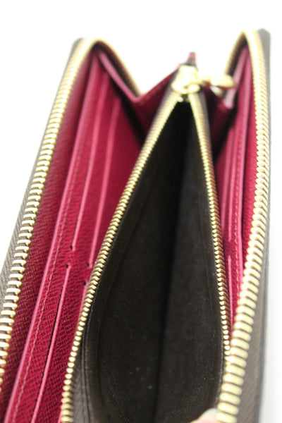 Louis Vuitton Classic Monogram Fuchsia Clemence Wallet