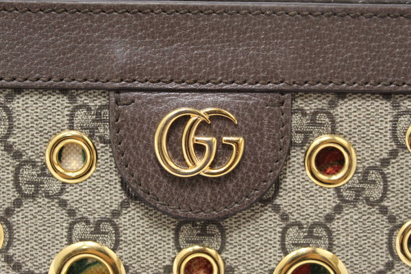 Gucci GG Supreme Eyelet Ophidia Small Chain Shoulder Bag