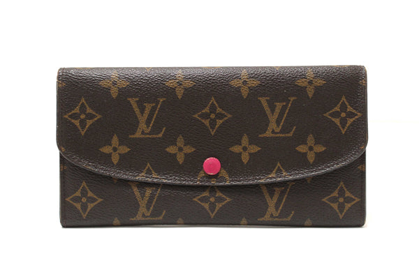 Louis Vuitton Classic Monogram Emilie Wallet Pink
