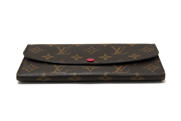 Louis Vuitton Classic Monogram Emilie Wallet Pink