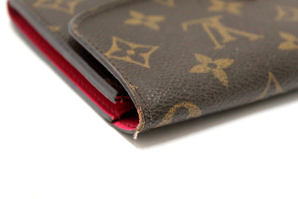 Louis Vuitton Classic Monogram Emilie Wallet Pink