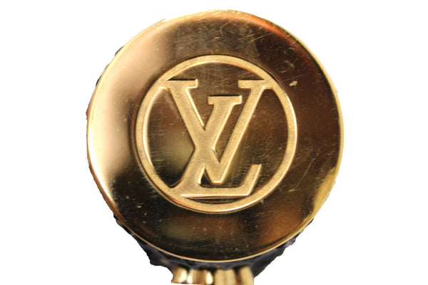 Louis Vuitton Embossed Monogram Midnight Canvas Lipstick Case on Chain