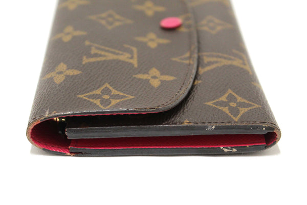 Louis Vuitton Classic Monogram Emilie Wallet Pink