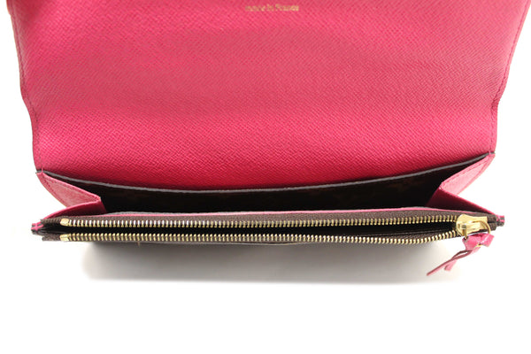 Louis Vuitton Classic Monogram Emilie Wallet Pink