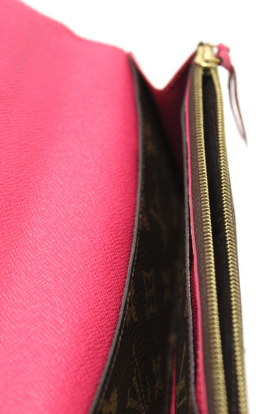 Louis Vuitton Classic Monogram Emilie Wallet Pink