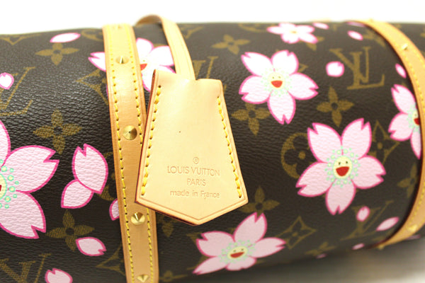 Limited Edition Louis Vuitton Monogram Cherry Blossom Papillon 26 Handbag